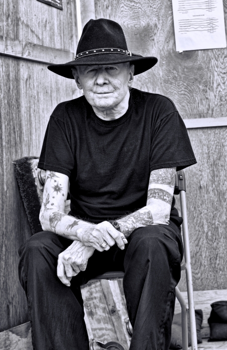 Johnny Winter Backstage at the 2008 San Francisco Blues Festival